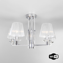 Люстра на штанге Eurosvet Alegria 60125/5 хром Smart (60114/5)