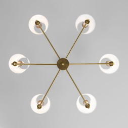 Люстра на штанге Eurosvet Conso 60145/6 латунь