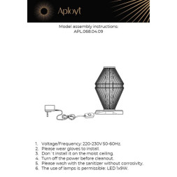 Настольная лампа APLOYT APL.068.04.09 Dzhakket