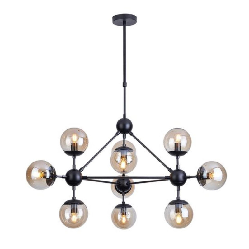Люстра на штанге ARTE Lamp BOLLA A1664SP-10BK