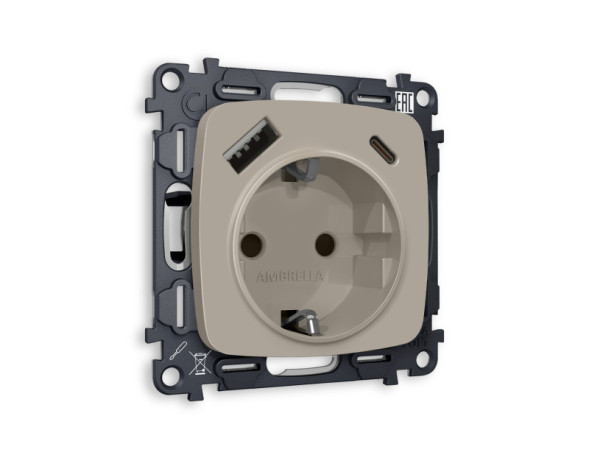Розетка Ambrella Volt MO370010 OMEGA QUANT