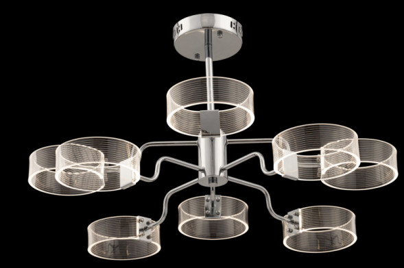 Люстра на штанге Freya FR6039CL-L64CH EVA