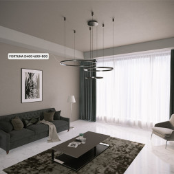 Каскадная люстра Crystal Lux Fortuna FORTUNA SP158W LED BLACK