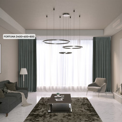 Каскадная люстра Crystal Lux Fortuna FORTUNA SP158W LED BLACK