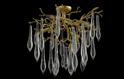 Люстра на штанге Crystal Lux Reina REINA PL5 D600 GOLD PEARL