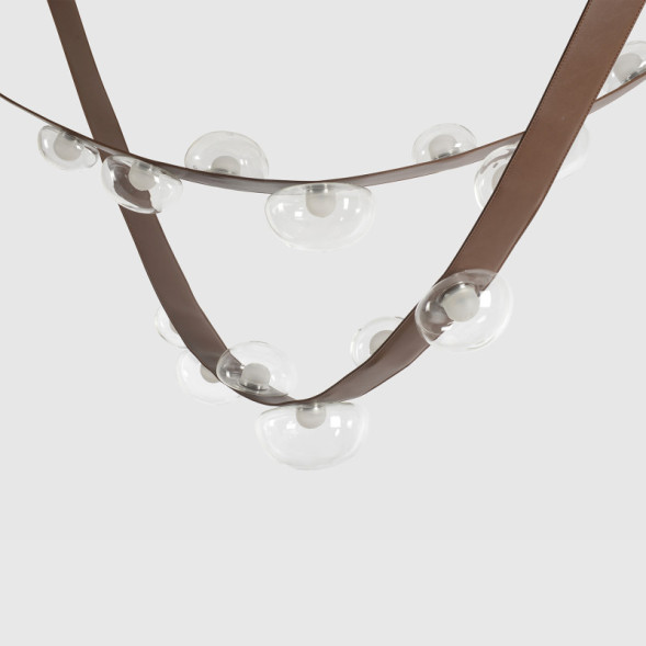 Подвесной светильник Crystal Lux BOSQUE BOSQUE SP7 L3000 BROWN/TRANSPARENT