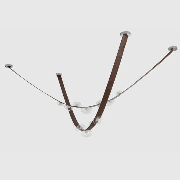 Подвесной светильник Crystal Lux BOSQUE BOSQUE SP7 L3000 BROWN/TRANSPARENT