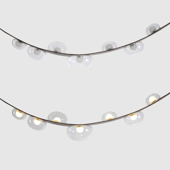 Подвесной светильник Crystal Lux BOSQUE BOSQUE SP7 L3000 BROWN/TRANSPARENT