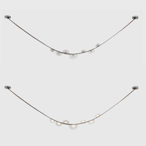 Подвесной светильник Crystal Lux BOSQUE BOSQUE SP7 L3000 BROWN/TRANSPARENT