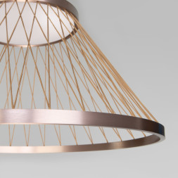 Подвесной светильник Eurosvet 40017/1 LED коричневый CESTA