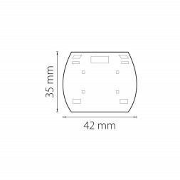 Заглушка для трекового шинопровода Lightstar Track 3 gray 504169