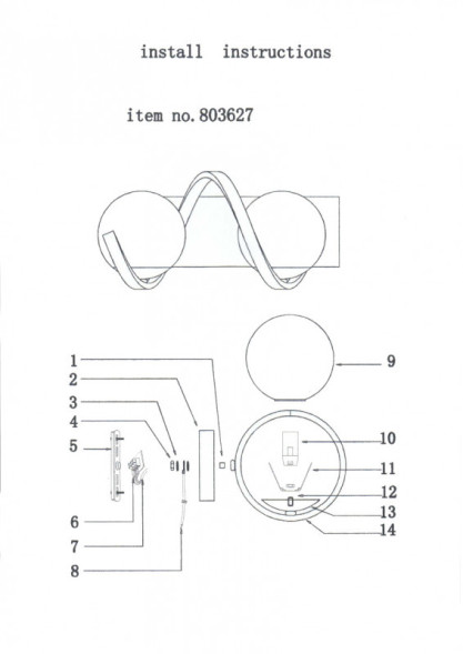 Бра Lightstar GLOBO 803627