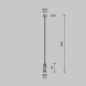 Стойка Maytoni Technical Magnetic trаck system Flarity черный TRA159C-D1-B