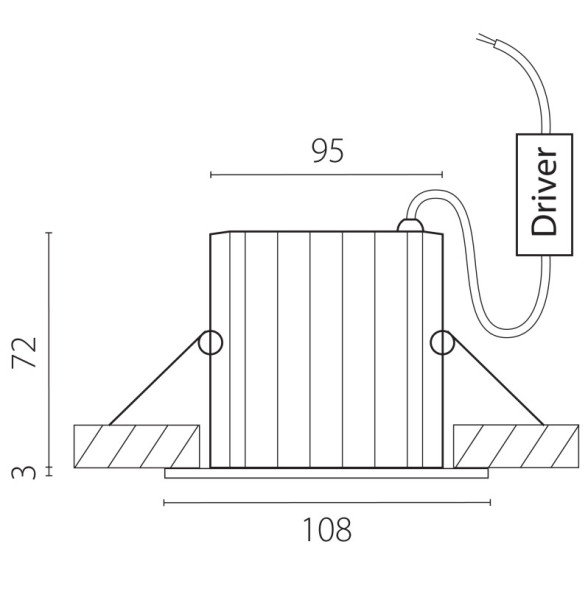 Точечный влагозащищенный светильник Lightstar Ciclone 385147