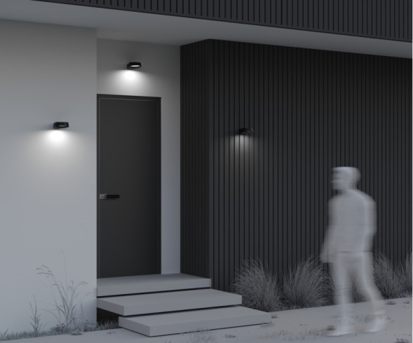 Уличный настенный светильник Maytoni SHARE O443WL-L12GF3K