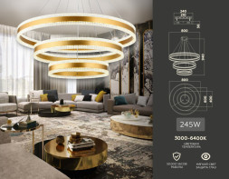 Каскадная люстра Ambrella Light ACRYLICA FA6183