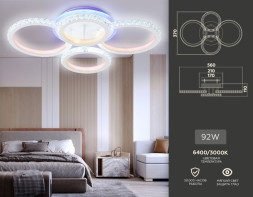 Потолочная люстра Ambrella Light ACRYLICA FA9524