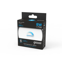 Светодиодная лампа Gauss 108408308-D 8W 220V 680lm GX53 белый (холодный)