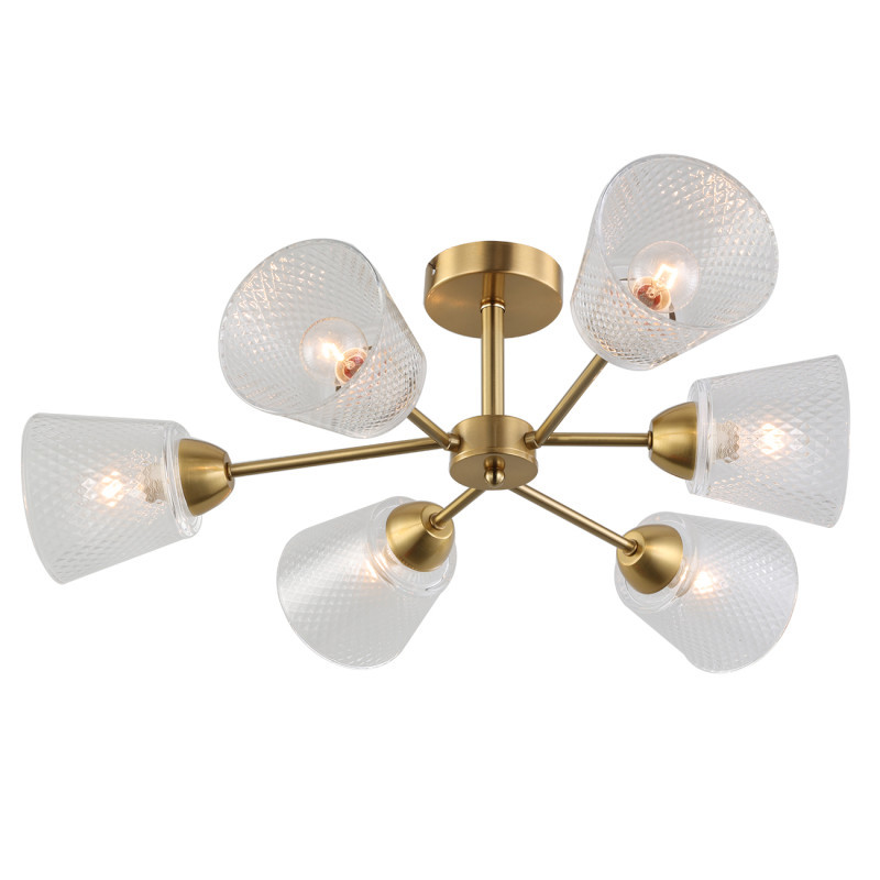 Люстра на штанге 1104/6P Brass Escada AMARANT