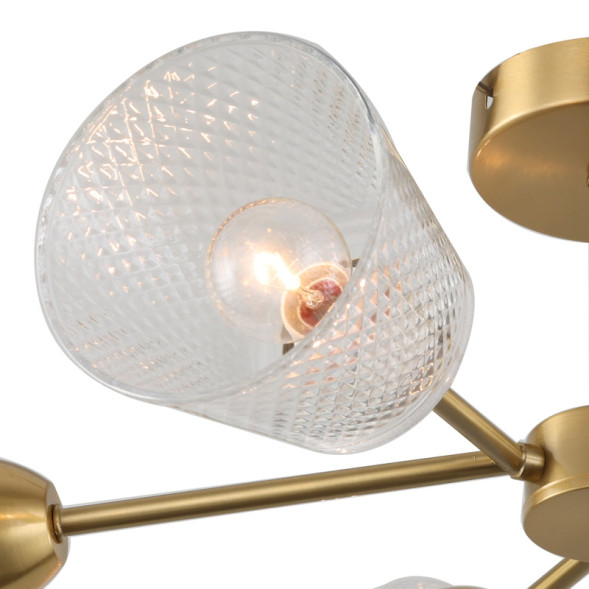 Люстра на штанге 1104/6P Brass Escada AMARANT