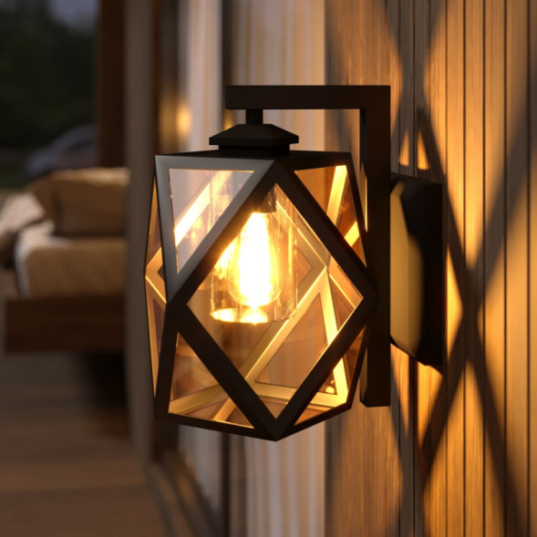 Уличный настенный светильник Elektrostandard Ambra D (35133/D) чёрный