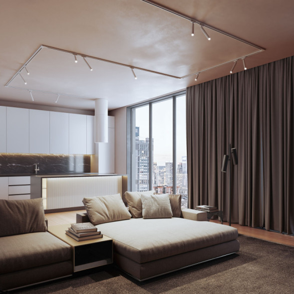 Трековый светильник Elektrostandard Pika белый 85111/01