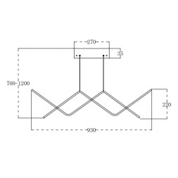 Подвесной светильник Escada ZIGZAG 10208/S LED