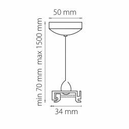 Подвесной комплект для трековых светильников Lightstar Track 3 white 504176