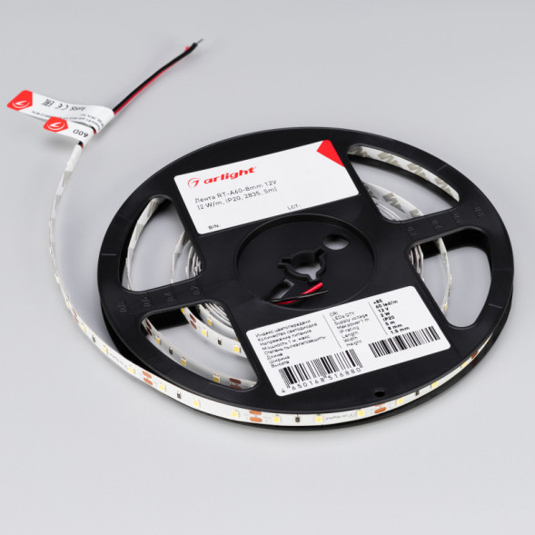 Лента Arlight RT-A60-8mm 2835 029752(2) 50W 12V белый (холодный) IP20