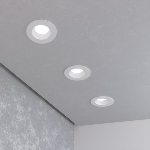 Встраиваемый точечный светильник Elektrostandard 122 MR16 серебро/белый