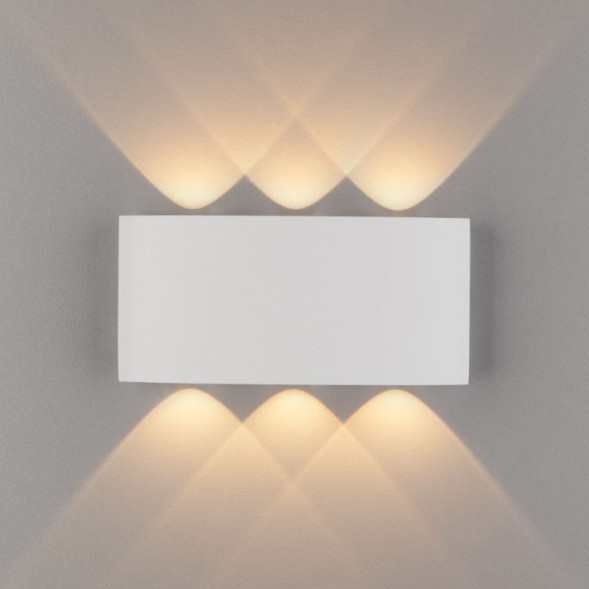 Уличный настенный светильник Elektrostandard 1551 TECHNO LED TWINKY TRIO белый