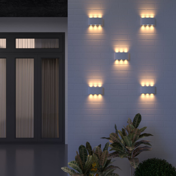 Уличный настенный светильник Elektrostandard 1551 TECHNO LED TWINKY TRIO белый