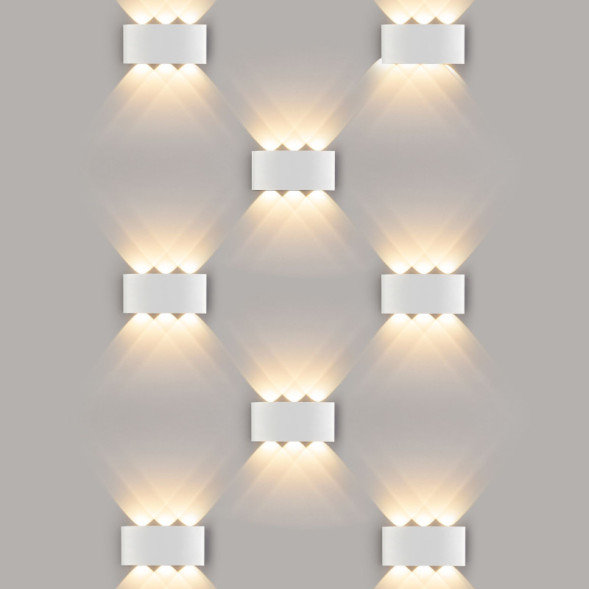 Уличный настенный светильник Elektrostandard 1551 TECHNO LED TWINKY TRIO белый