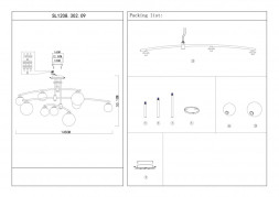 Люстра на штанге ST-Luce SEMBRARE SL1208.302.09