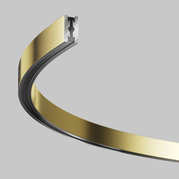 Накладной магнитный шинопровод Maytoni Technical Magnetic trаck system Flarity латунь TRX154-SR-D650-BS