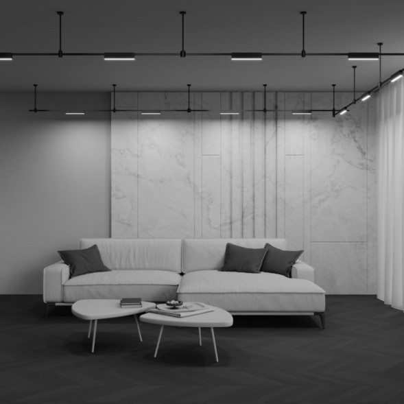 Магнитный трековый светильник Maytoni Technical BASIS TR151-1-12W3K-B