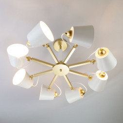 Люстра на штанге Eurosvet Frozen 70083/8 золото