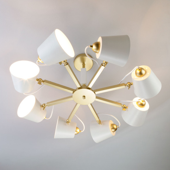 Люстра на штанге Eurosvet Frozen 70083/8 золото