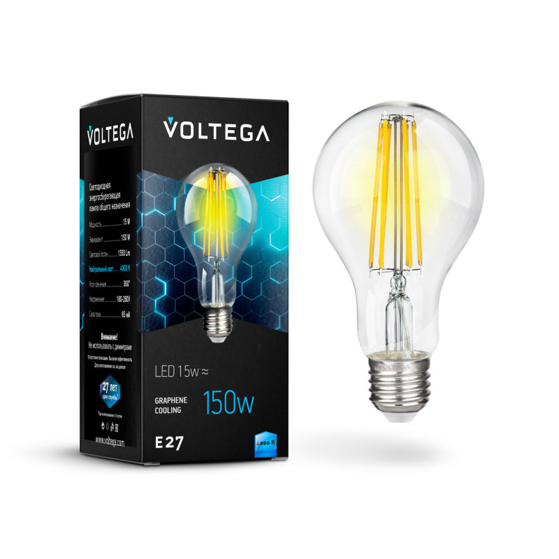 Светодиодная лампа Voltega General purpose bulb 7103 15W 220V 1550lm E27 белый (дневной)
