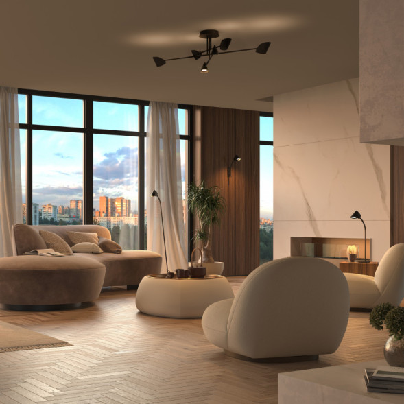 Люстра на штанге Mantra CAPUCCINA 7580