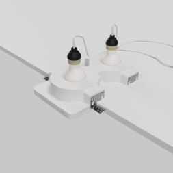 Встраиваемый светильник Maytoni Technical DL002-GU10-02-W Gyps Modern