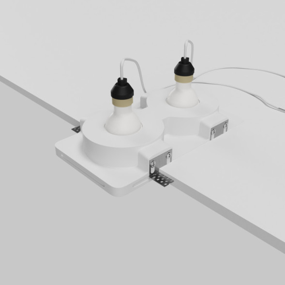 Встраиваемый светильник Maytoni Technical DL002-GU10-02-W Gyps Modern