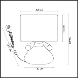 Настольная лампа LUMION JUNIA 5668/1T
