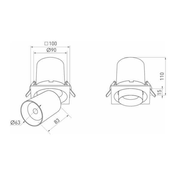 Встраиваемый точечный светильник Arlight LGD-PULL 026195