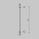 Стойка Maytoni Technical Magnetic trаck system Flarity черный TRA159C-IPC1-B