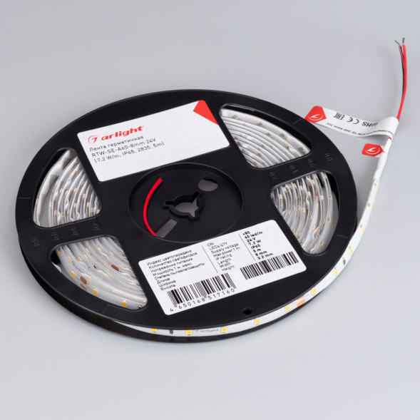 Лента Arlight RTW-SE-A60-8mm 2835 020522(2) 36W 24V белый (холодный) IP65