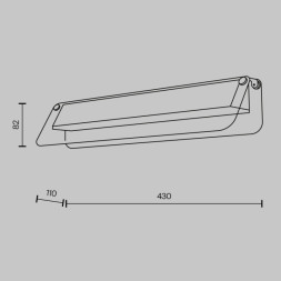 Бра Maytoni FLAT MOD296WL-L10BS3K