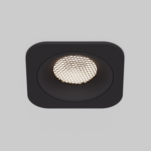 Точечный встраиваемый светильник Elektrostandard Tetro 15276/LED 10W 4000K черный