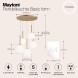 Люстра на штанге Maytoni Basic form MOD321PL-05G1