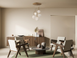 Люстра на штанге Maytoni Basic form MOD321PL-05G1